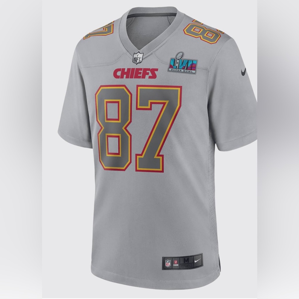 Travis Kelce Chiefs Super Bowl LVII Nike Patch Atmosphere Men’s Jersey Size 3x